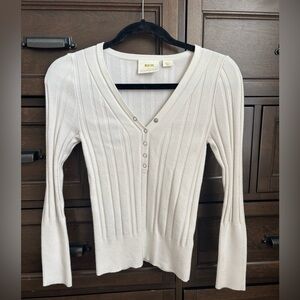 Maeve by Anthropologie Long Sleeve Henley Size Small